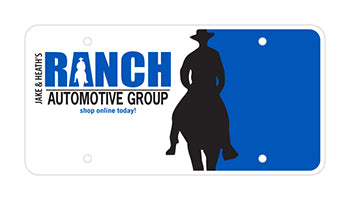 Custom plastic car plate - polyethylene