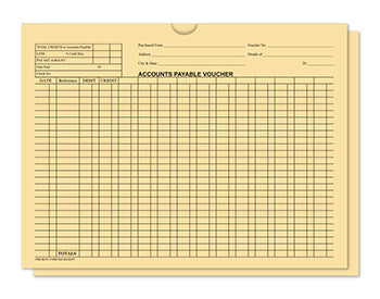 Filerite™ brand - accounts payable voucher jackets (folders) - form DSA-540
