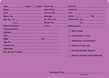 File rite brand™ - heavy duty printed deal envelope (deal jacket) - form sa1221-hd