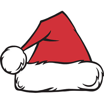 Window stickers - santa hat