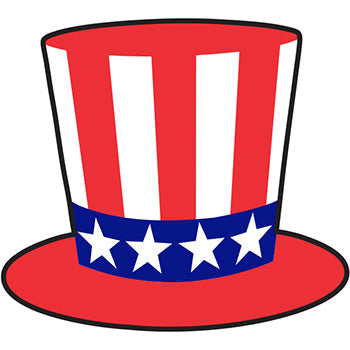 Window stickers - patriotic hat