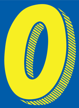 Number window sticker