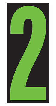 Number window sticker