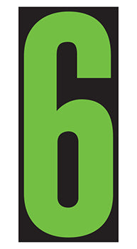 Number window sticker