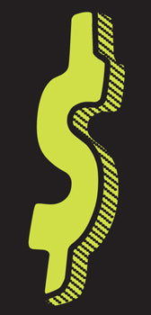 Number window sticker