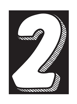 Number window sticker
