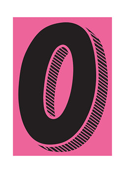 Number window sticker