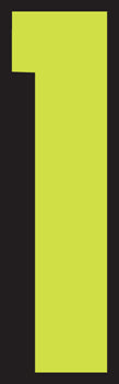 Number window sticker