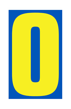 Number window sticker