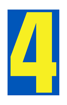 Number window sticker