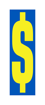 Number window sticker