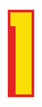 Number window sticker