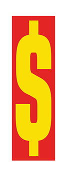 Number window sticker