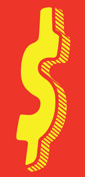 Number window sticker