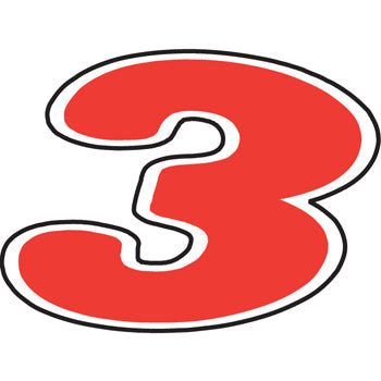 Number window sticker - die-cut