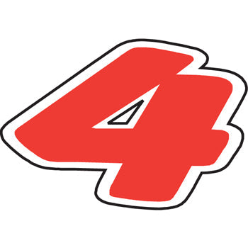 Number window sticker - die-cut