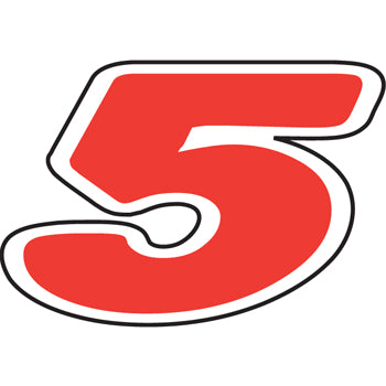 Number window sticker - die-cut