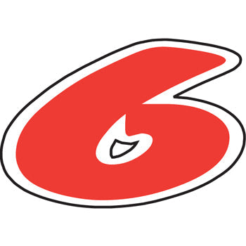 Number window sticker - die-cut