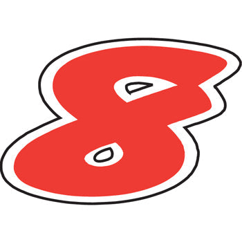 Number window sticker - die-cut