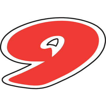 Number window sticker - die-cut