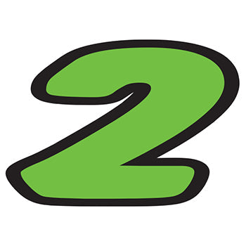 Number window sticker - die-cut