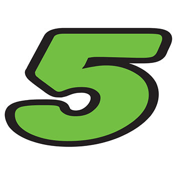 Number window sticker - die-cut