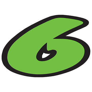 Number window sticker - die-cut