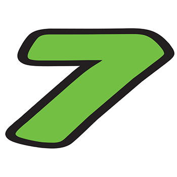Number window sticker - die-cut