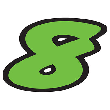 Number window sticker - die-cut