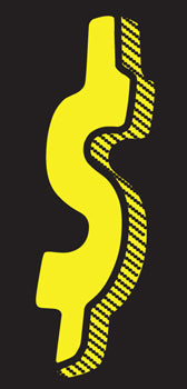 Number window sticker