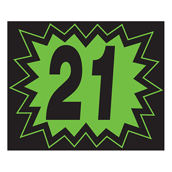 Blast year window stickers