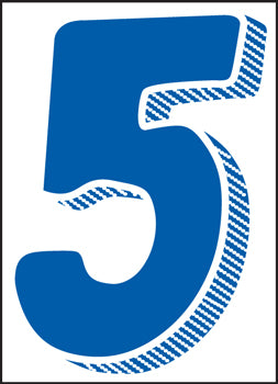 Number window sticker