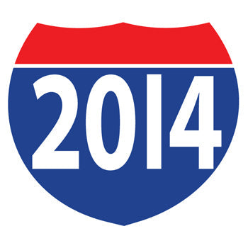 Window stickers - interstate shields
