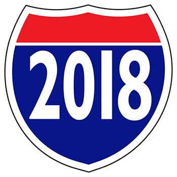 Window stickers - interstate shields