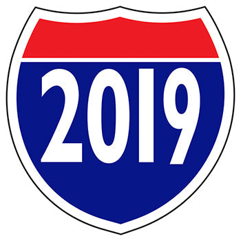 Window stickers - interstate shields