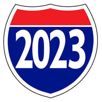 Window stickers - interstate shields