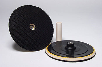 Hvelcro backing plate for rounded edge parts