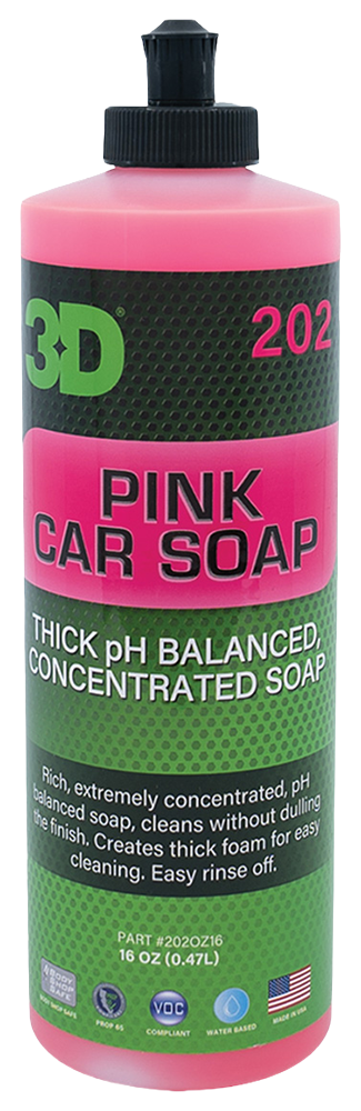 3D® Cleaner - Pink Car Soap - 16 ounce