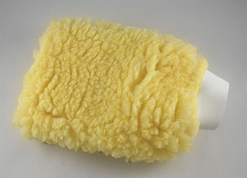 Gold wash mitt with cuff