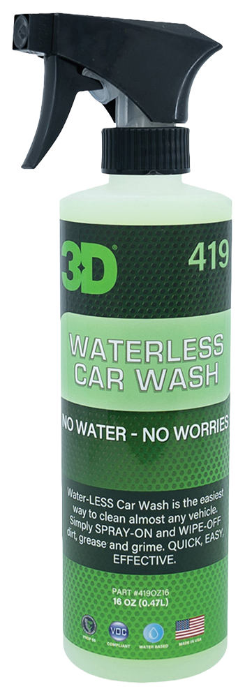 3D® Cleaner - Waterless Car Wash - 16 ounce