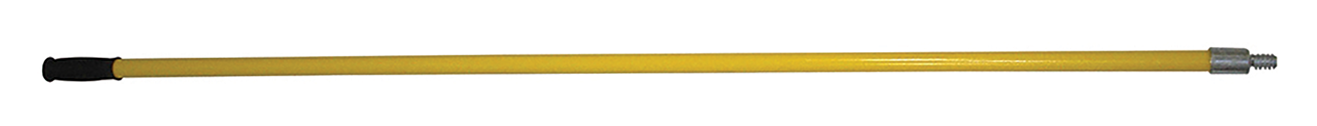 Fiberglass pole with threaded metal tip