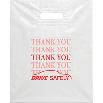 Plastic patch handle bags