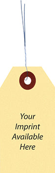 Manila tags with wire inserted - form tww-2