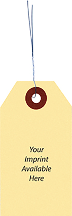 Manila tags with wire inserted - form tww-4