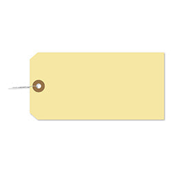 Manila tags with wire inserted - plain