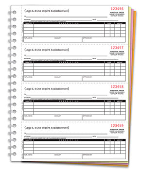 Purchase order books - Form NC-124-4
