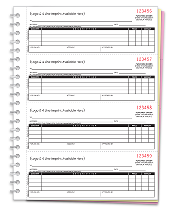 Purchase order books - Form NC-124-3