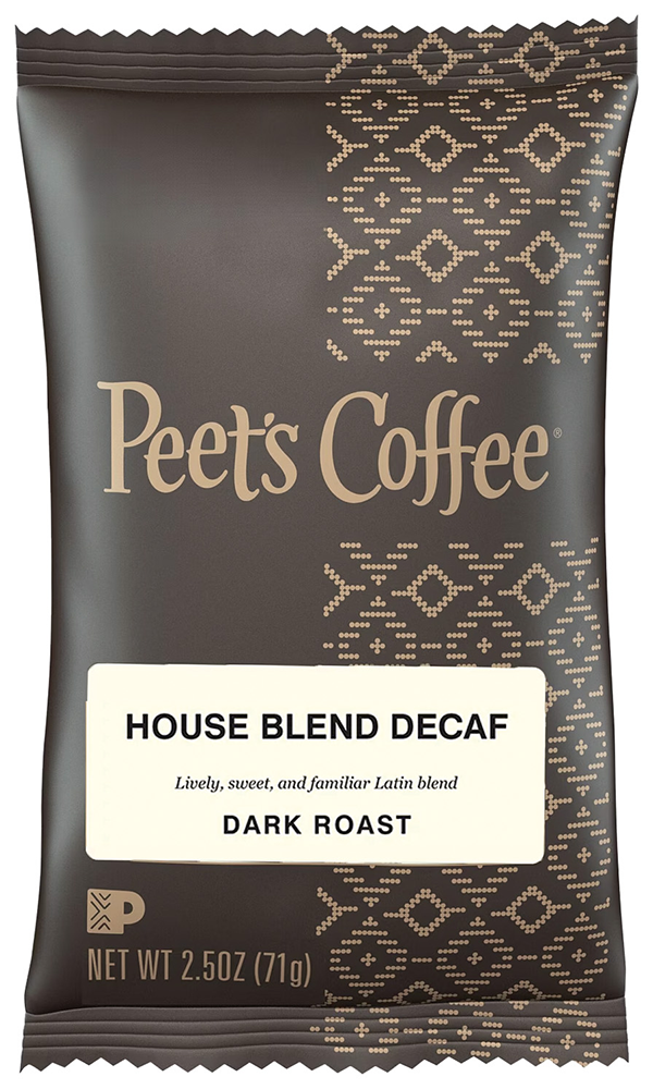 Ground Coffee Portion Packs - 18 ct (2.5 oz) - Peet's Coffee - House Blend Decaf