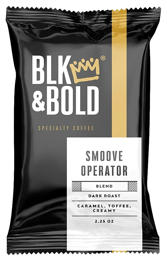 Ground Coffee Portion Packs - 42 ct - (2.25 oz) - BLK & Bold - Smooth Operator