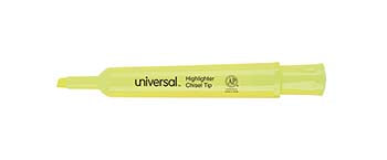 Chisel point highlighter